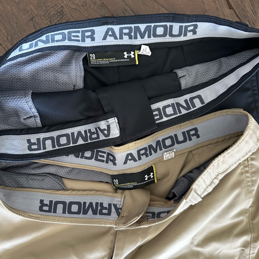 Youth/Teen Size 20 Under Armor Golf shorts. Multiple pairs available